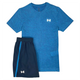 UNDER ARMOUR CAMO T-SHIRT / SHORTS SET – BLUE